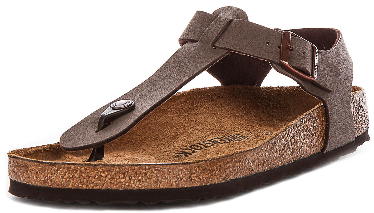 Zuecos Birkenstock Kairo | Birko-Flor moka para hombres y mujeres - Ajuste regular