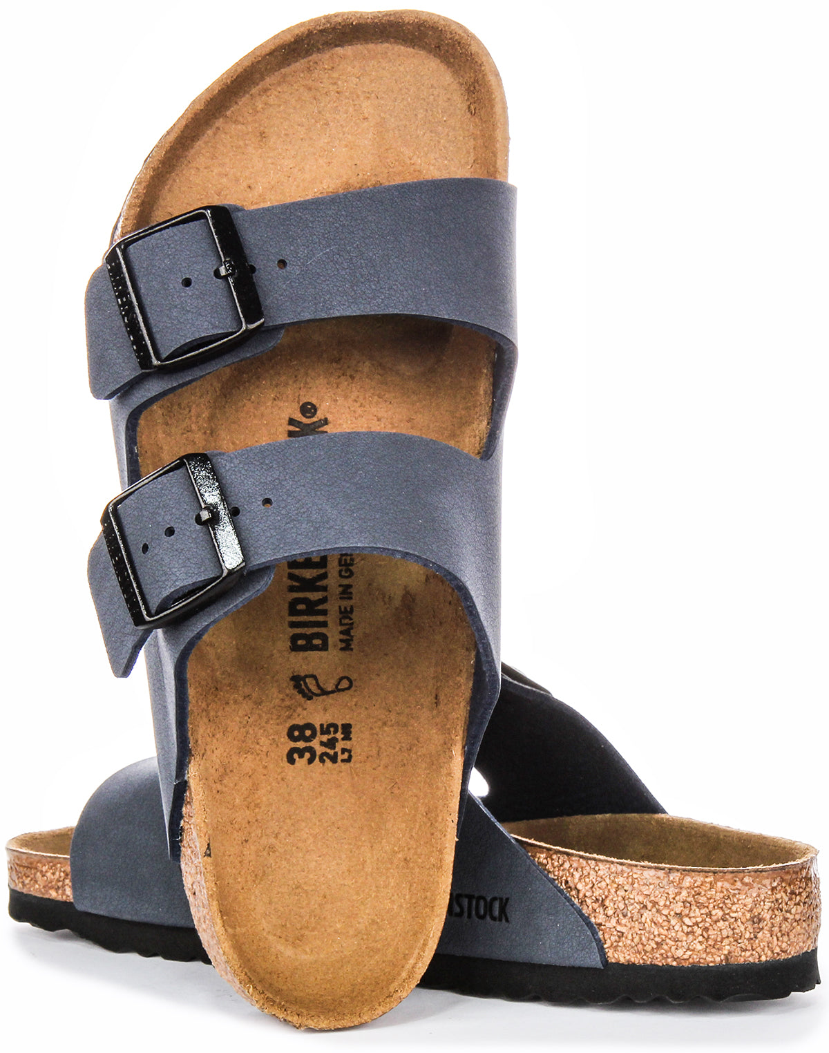 Birkenstock Arizona Sandaler | Marinblå Birko-Flor för barn - Normal passform