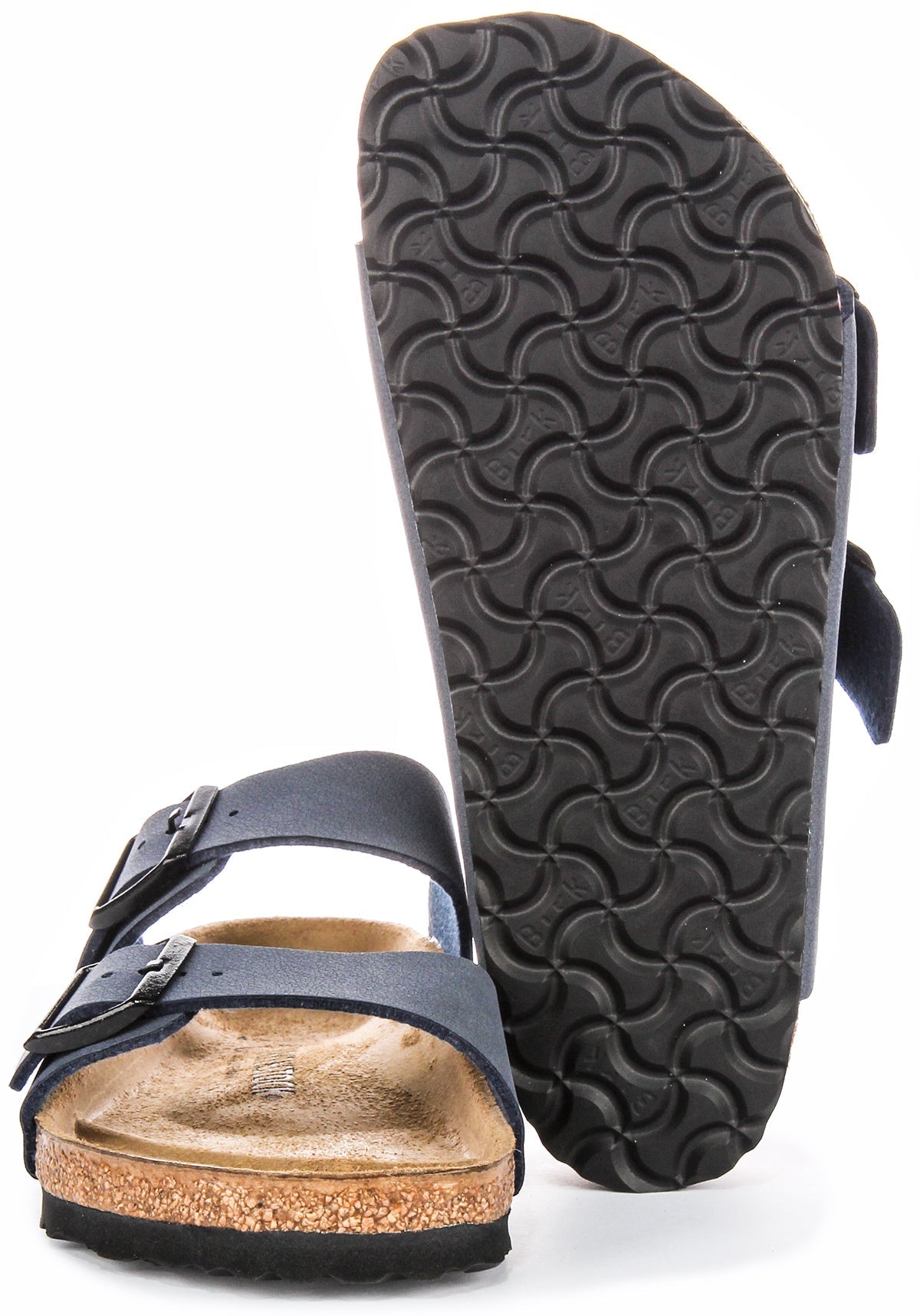 Birkenstock Arizona Sandaler | Marinblå Birko-Flor för barn - Normal passform