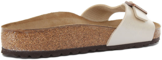 Birkenstock Madrid Sandalen | Wit Birko-Flor voor Dames