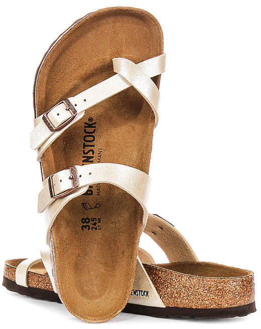 Birkenstock Mayari Sandaler | Pärlvitt Birko-Flor - Metallic finish för kvinnor