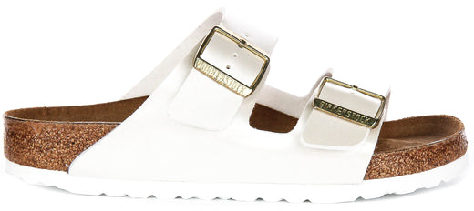 Birkenstock Arizona Sandalen | Parelwit Birko-Flor voor Kinderen - Normale Pasvorm