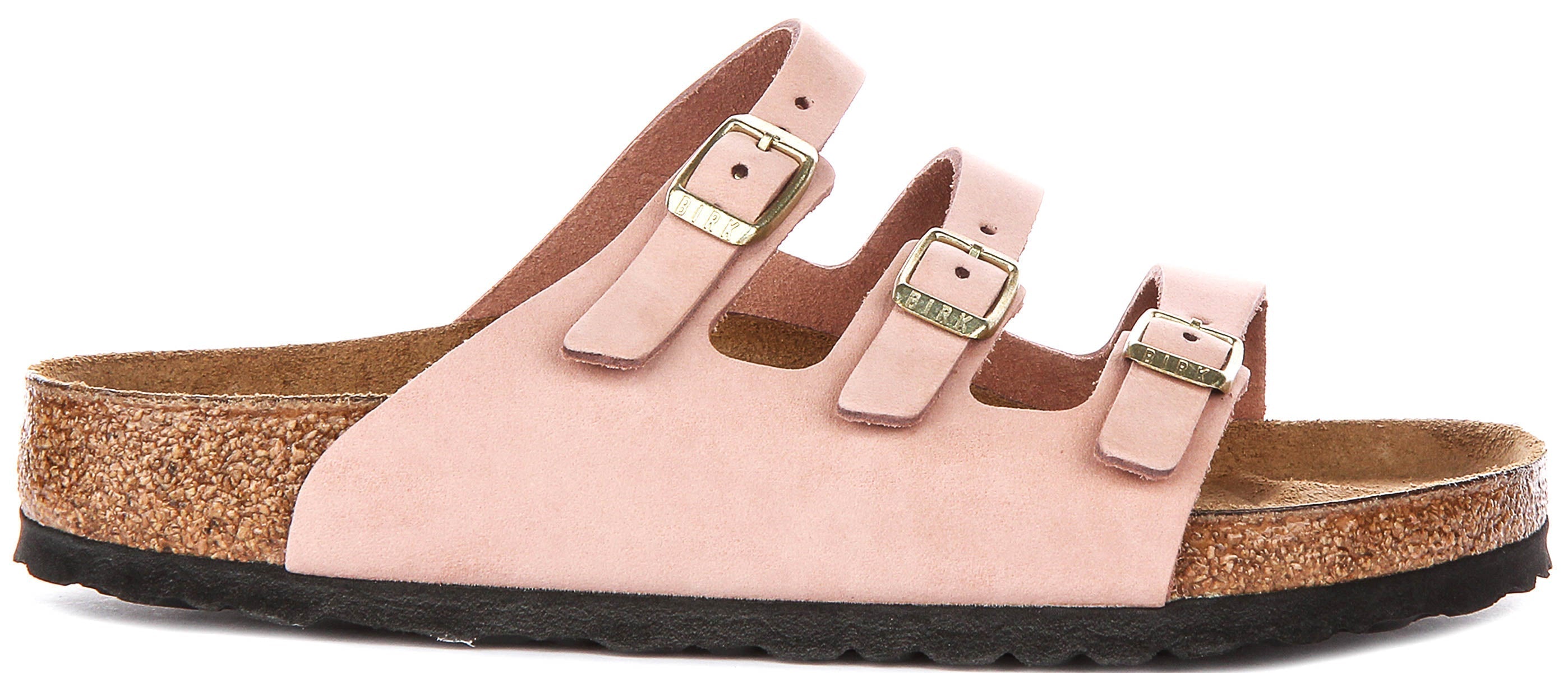Birkenstock Florida Sandalen | Roze nubuck leer voor Vrouwen - Normale Pasvorm