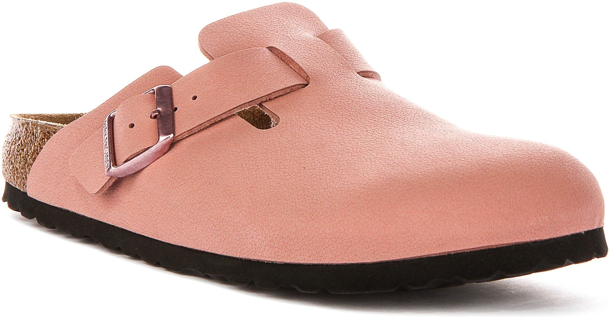 Sabots Birkenstock Boston | Birko-Flor rose pour enfants - Coupe étroite