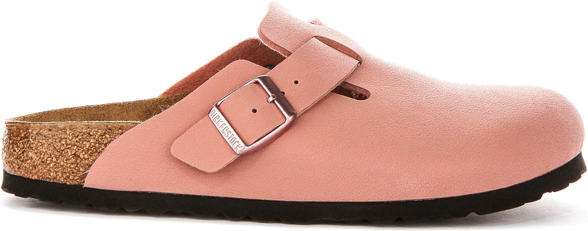 Sabots Birkenstock Boston | Birko-Flor rose pour enfants - Coupe étroite
