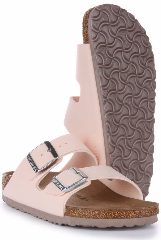 Sandalias Birkenstock Arizona | Birkibuc rosa - Apto para veganos para mujer