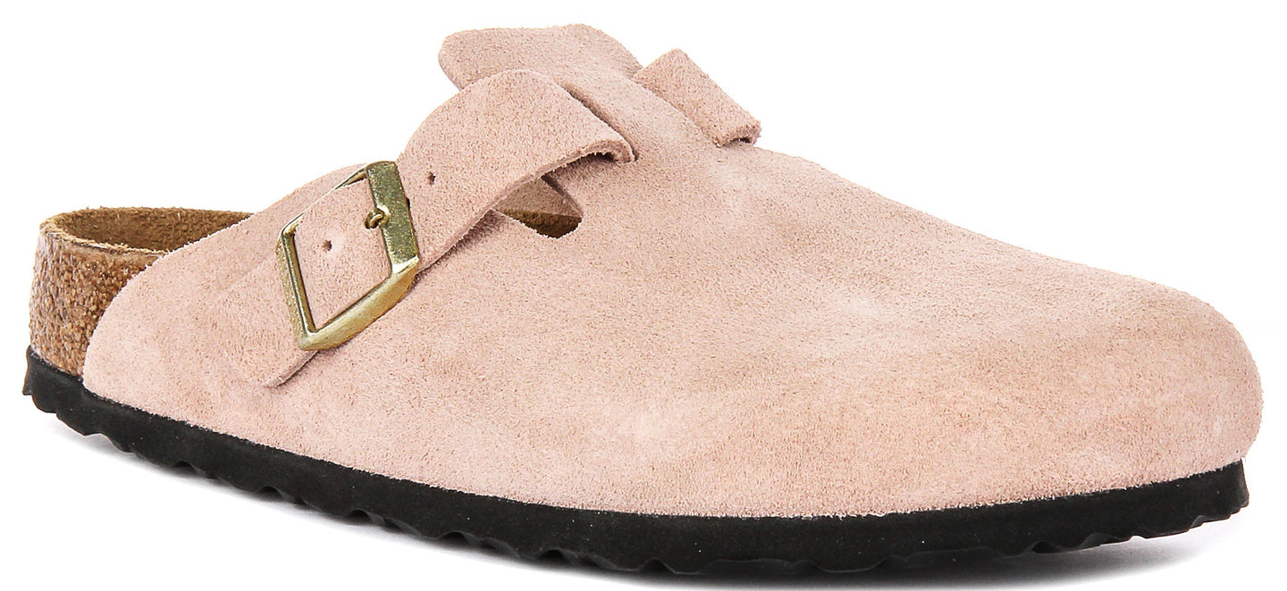 Birkenstock Boston Klompen | Roze Birko-Flor voor Heren en Dames