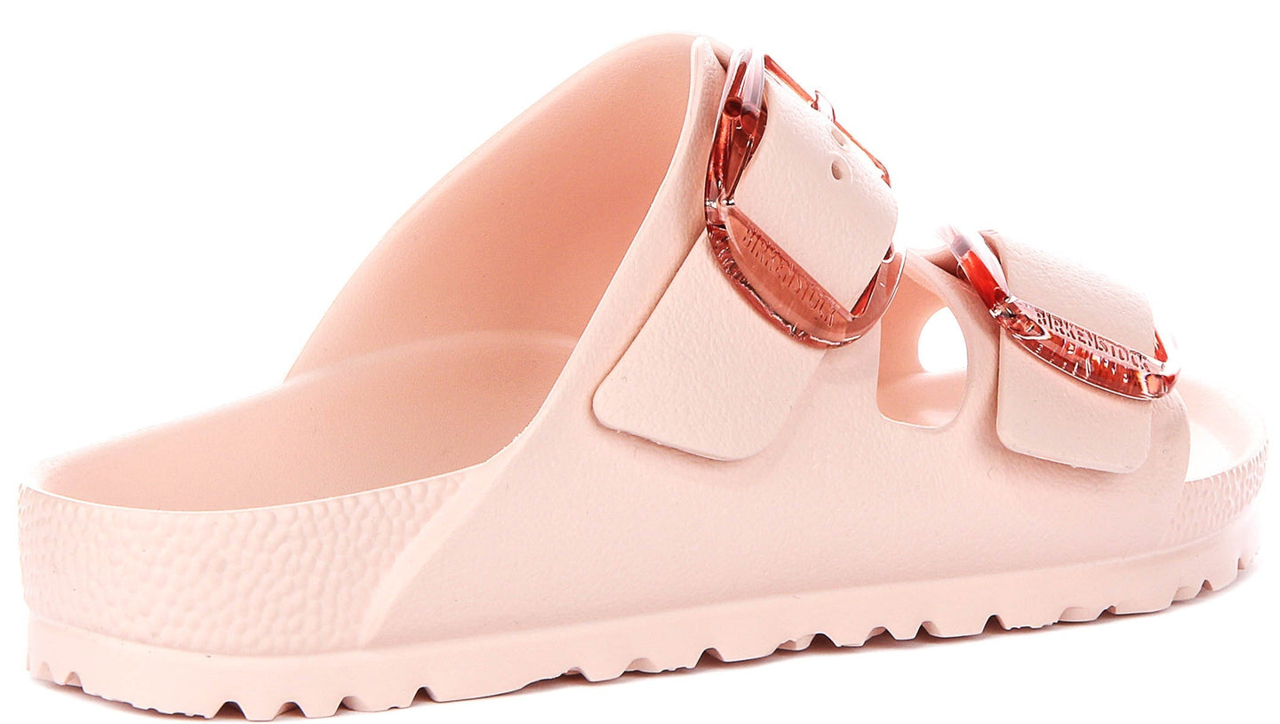 Sandalias Birkenstock Arizona | EVA rosa - Hebilla grande para mujer - Ajuste estrecho