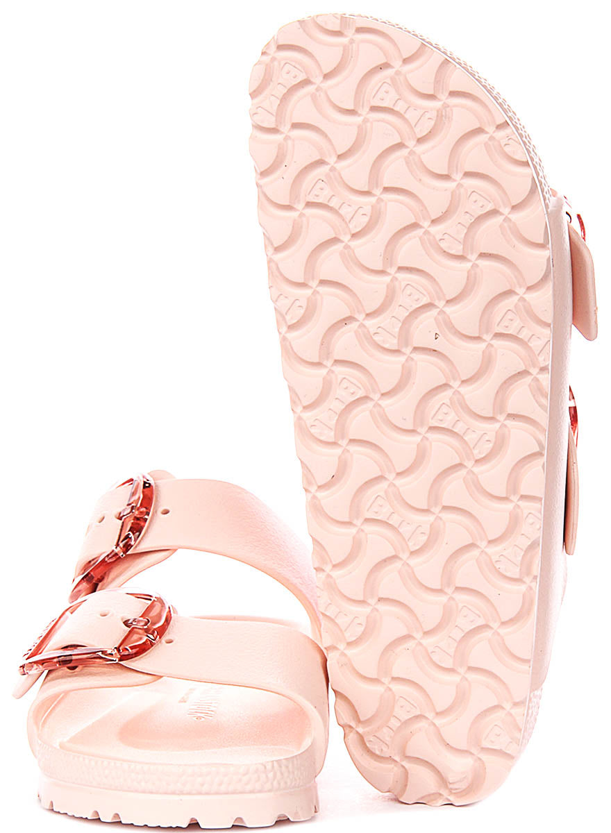 Sandalias Birkenstock Arizona | EVA rosa - Hebilla grande para mujer - Ajuste estrecho
