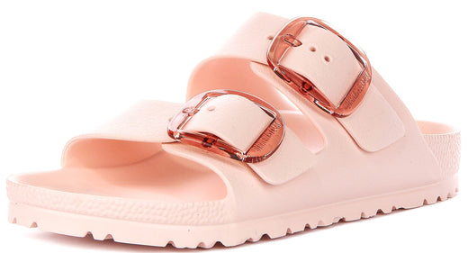Sandalias Birkenstock Arizona | EVA rosa - Hebilla grande para mujer - Ajuste estrecho