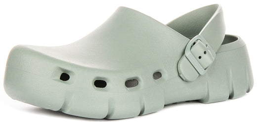Birkenstock Birki Flow Klompen | Saliegroen EVA voor Dames - Normale Pasvorm