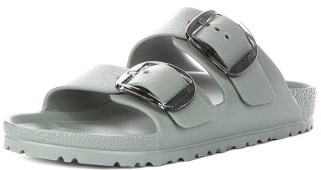 Birkenstock Arizona Sandalen | Saliegroen EVA - Grote Gesp voor Dames - Smalle Pasvorm