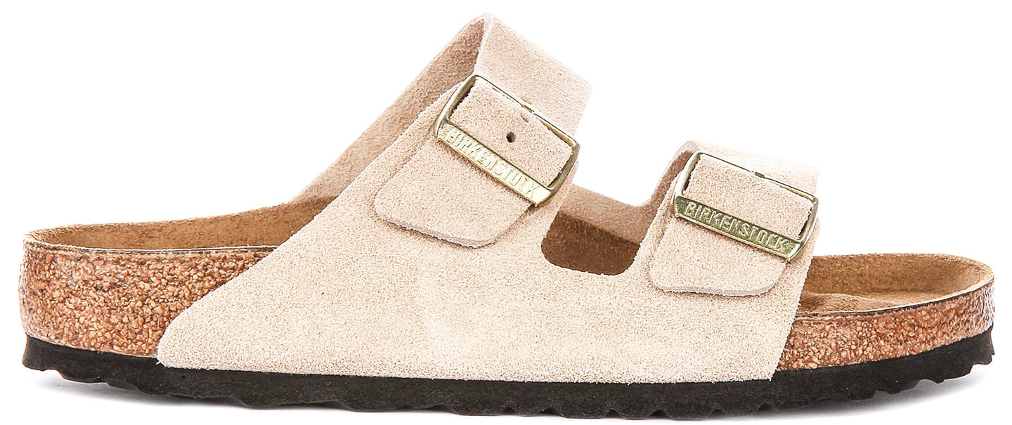 Birkenstock Arizona Sandalen | Zandkleurig Birko-Flor voor Vrouwen - Normale Pasvorm