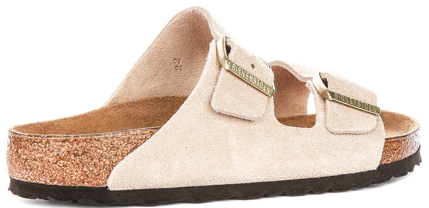 Birkenstock Arizona Sandalen | Zandkleurig Birko-Flor voor Vrouwen - Normale Pasvorm