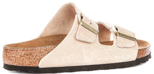 Birkenstock Arizona Sandalen | Zandkleurig Birko-Flor voor Vrouwen - Normale Pasvorm