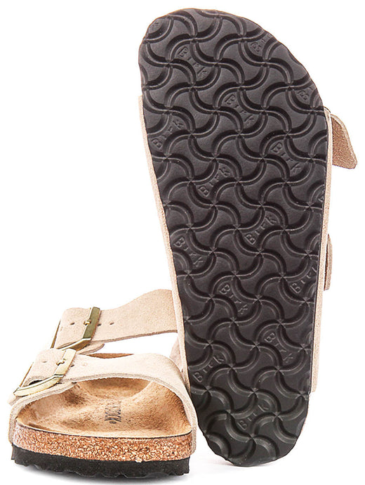 Birkenstock Arizona Sandalen | Zandkleurig Birko-Flor voor Vrouwen - Normale Pasvorm