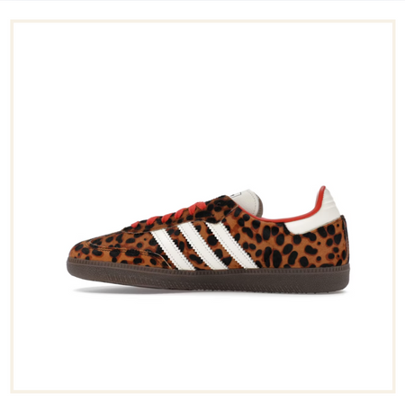 adidas Samba OG Rojo Pre-loved Leopardo