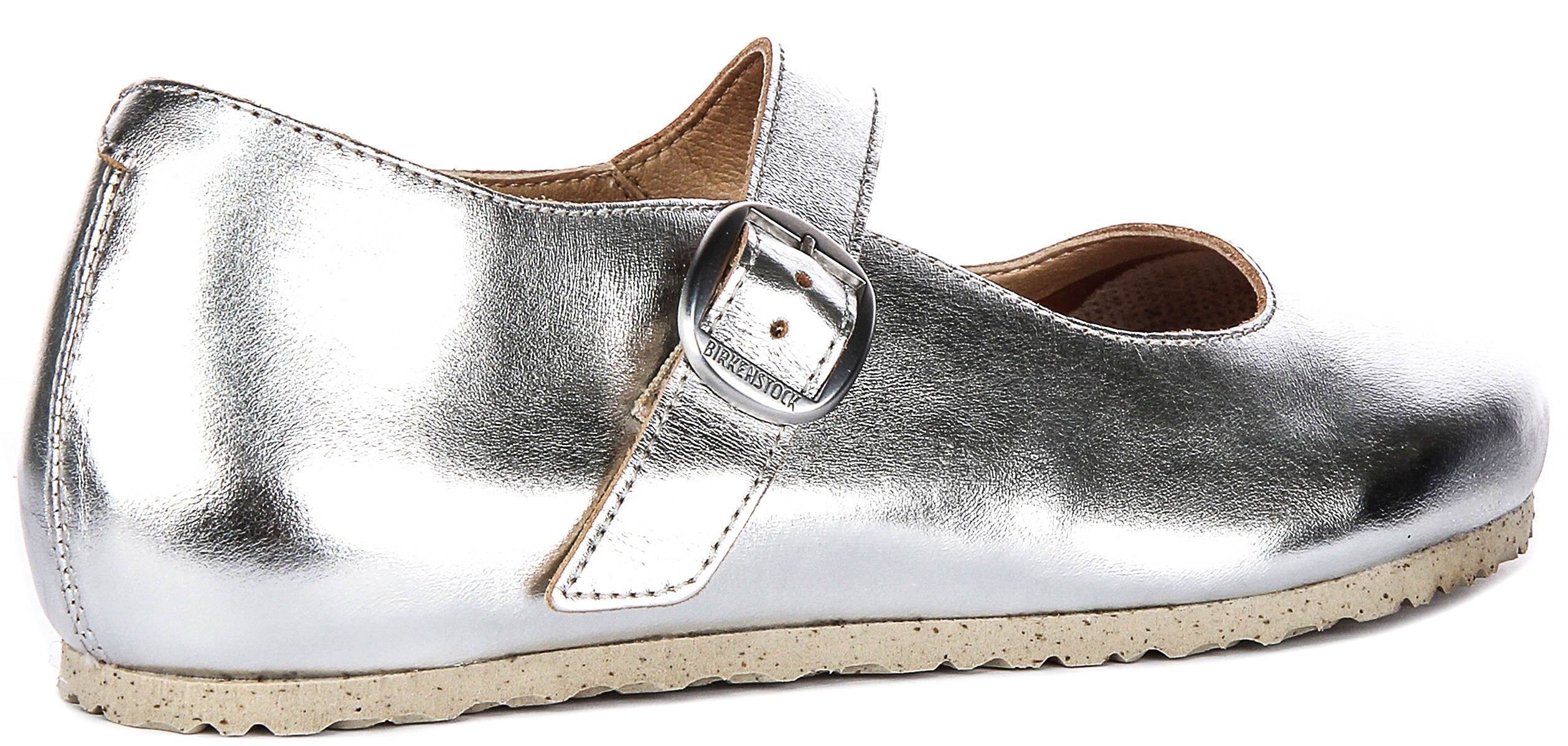 Birkenstock Tracy Schoenen | Zilver signature Birkenstock bovenmateriaal voor Heren en Dames