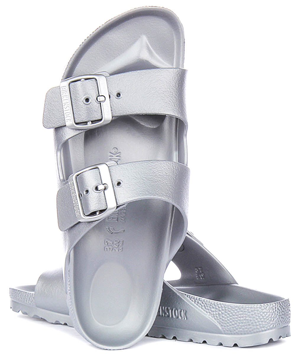 Sandalias Birkenstock Arizona | EVA plateado para hombres y mujeres - Ajuste estrecho
