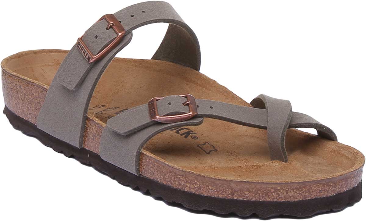 Birkenstock Mayari Sandalen | Steen Birko-Flor - Metallic Afwerking voor Dames