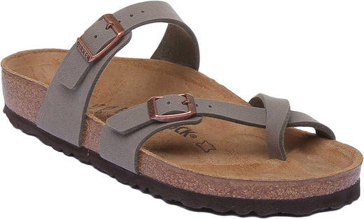 Birkenstock Mayari Sandalen | Steen Birko-Flor - Metallic Afwerking voor Dames