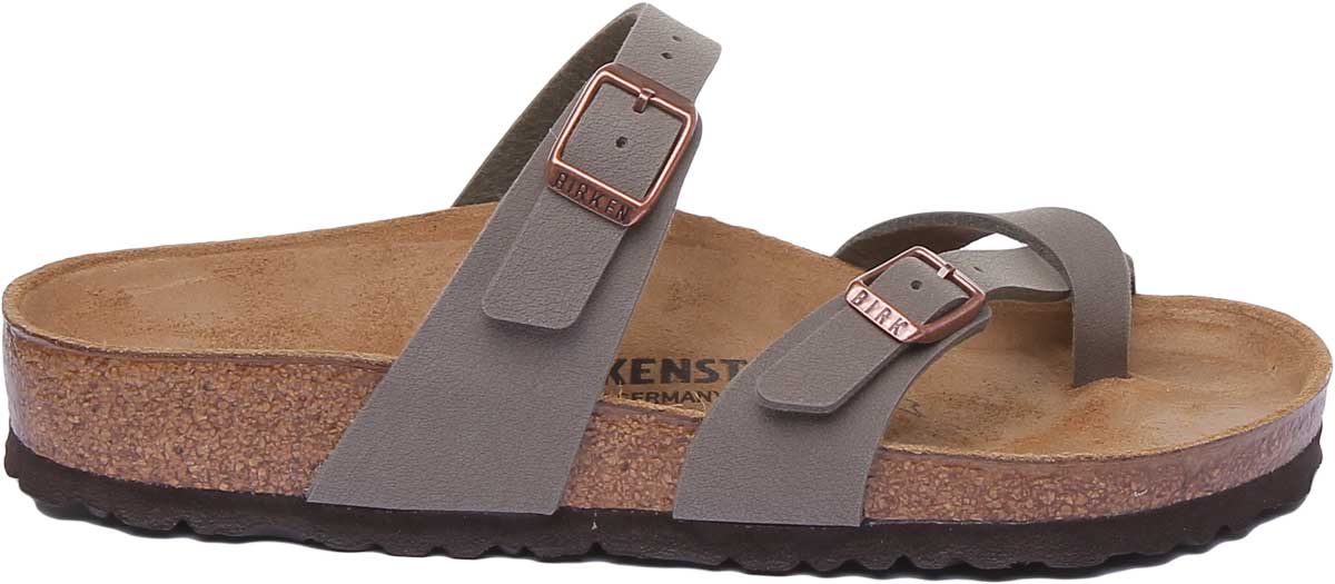 Birkenstock Mayari Sandalen | Steen Birko-Flor - Metallic Afwerking voor Dames