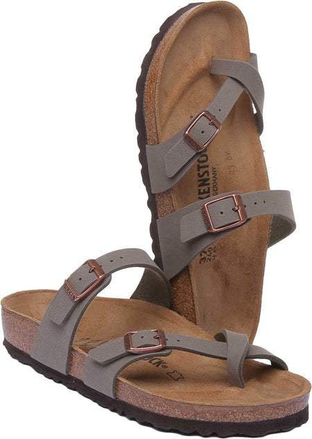 Birkenstock Mayari Sandals | Stone Birko-Flor - Metallic Finish for Women