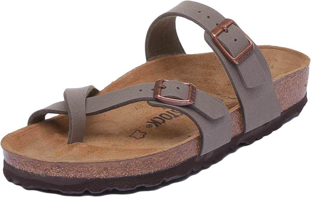 Birkenstock Mayari Sandalen | Steen Birko-Flor - Metallic Afwerking voor Dames