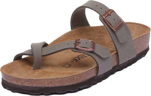 Birkenstock Mayari Sandalen | Steen Birko-Flor - Metallic Afwerking voor Dames