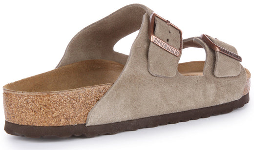 Birkenstock Arizona Sandalen | Taupe suède leer voor heren en dames