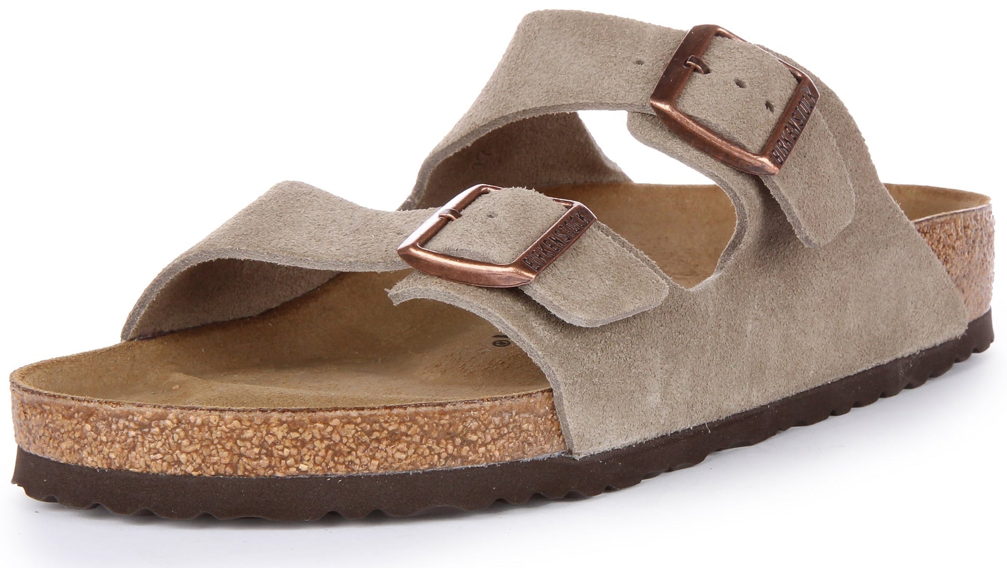 Birkenstock Arizona Sandalen | Taupe suède leer voor heren en dames