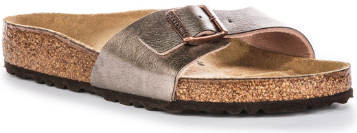Birkenstock Madrid Sandaler | Taupe Birko-Flor för kvinnor