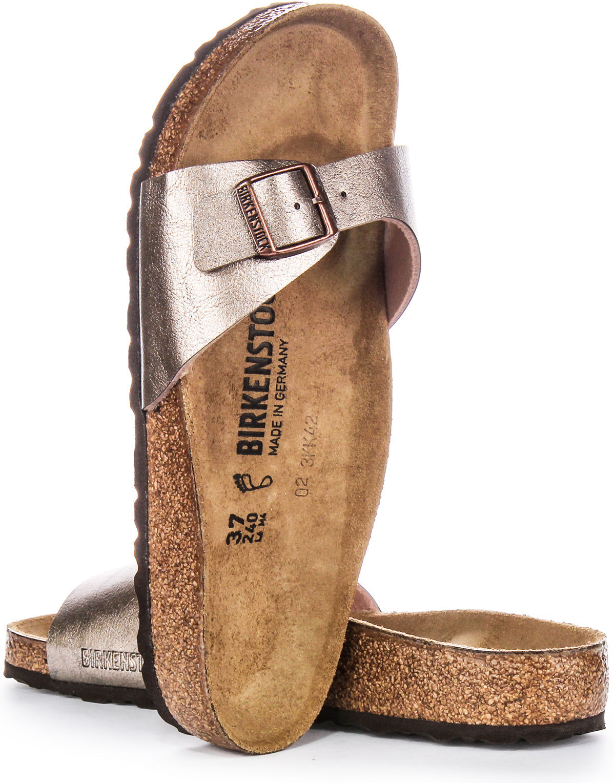 Birkenstock Madrid Sandaler | Taupe Birko-Flor för kvinnor
