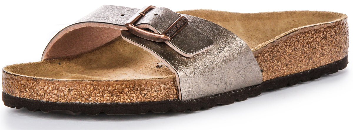 Birkenstock Madrid Sandaler | Taupe Birko-Flor för kvinnor