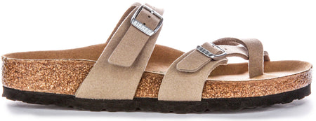 Birkenstock Mayari Sandaler | Taupe Birko-Flor - Veganskt vänlig för män och kvinnor