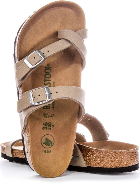 Birkenstock Mayari Sandaler | Taupe Birko-Flor - Veganskt vänlig för män och kvinnor