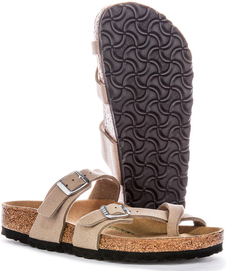 Birkenstock Mayari Sandaler | Taupe Birko-Flor - Veganskt vänlig för män och kvinnor