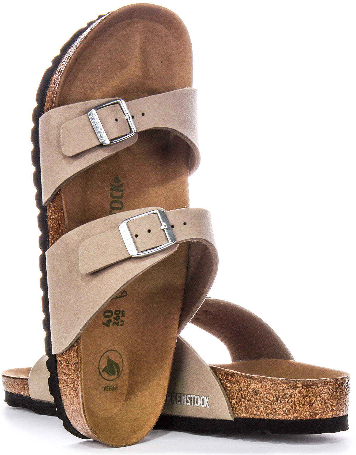 Zuecos Birkenstock Sydney | Birko-Flor taupe - Veganos para mujeres