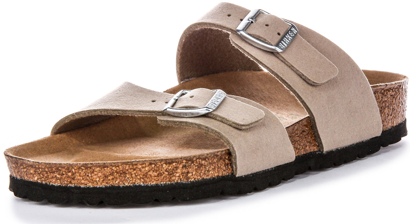 Zuecos Birkenstock Sydney | Birko-Flor taupe - Veganos para mujeres