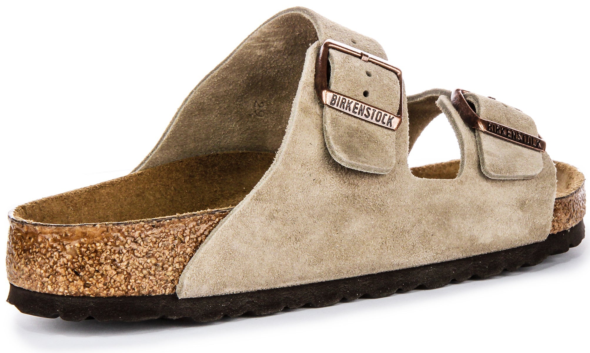 Sandalias Birkenstock Arizona | Cuero de ante taupe - Plantilla suave para hombres y mujeres