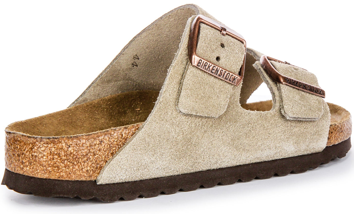 Sandalias Birkenstock Arizona | Cuero de ante topo - Plantilla suave para mujeres - Ajuste estrecho
