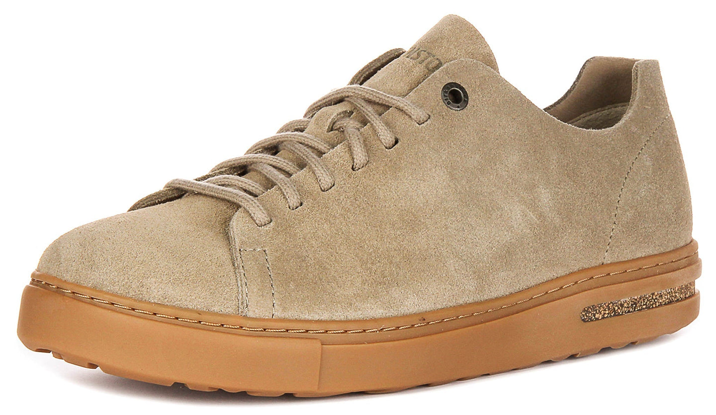 Baskets basses Birkenstock Bend | Cuir suédé taupe pour hommes et femmes