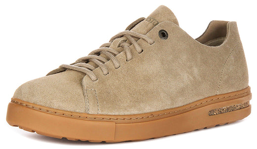 Baskets basses Birkenstock Bend | Cuir suédé taupe pour hommes et femmes
