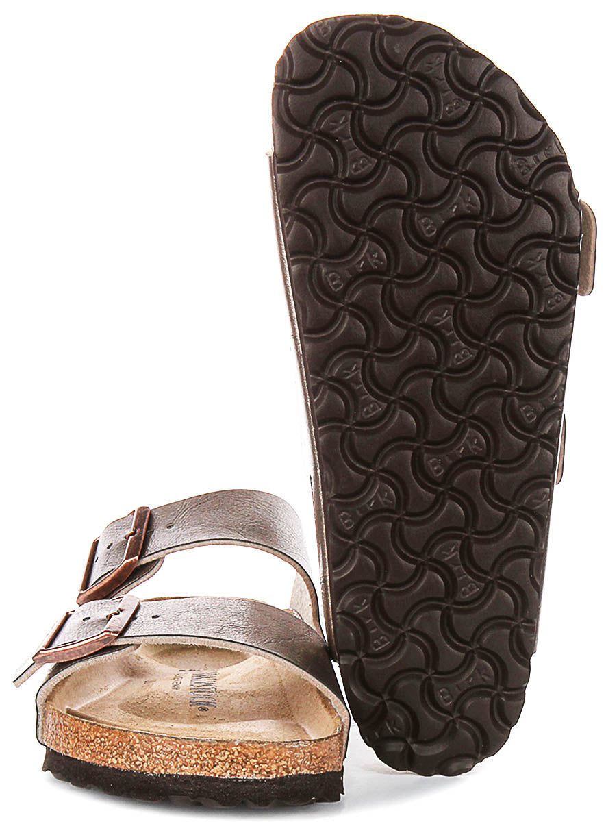 Birkenstock Arizona Sandalen | Taupe Birko-Flor voor Dames - Normale Pasvorm