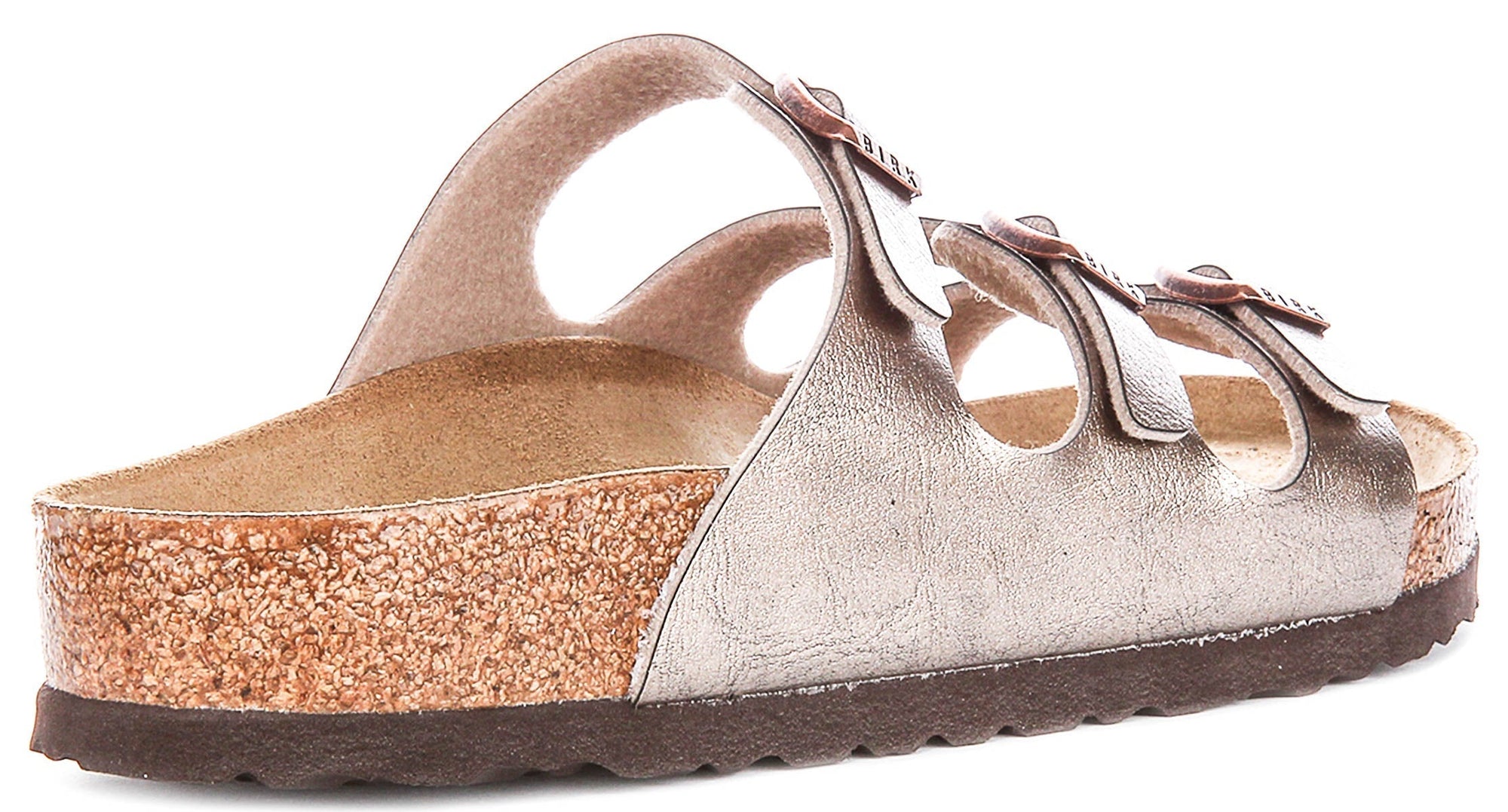 Birkenstock Florida Sandaler | Taupe Birko-Flor för kvinnor - Normal passform