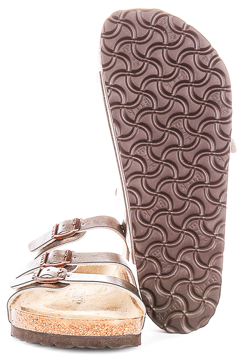 Birkenstock Florida Sandalen | Taupe Birko-Flor voor Vrouwen - Normale Pasvorm