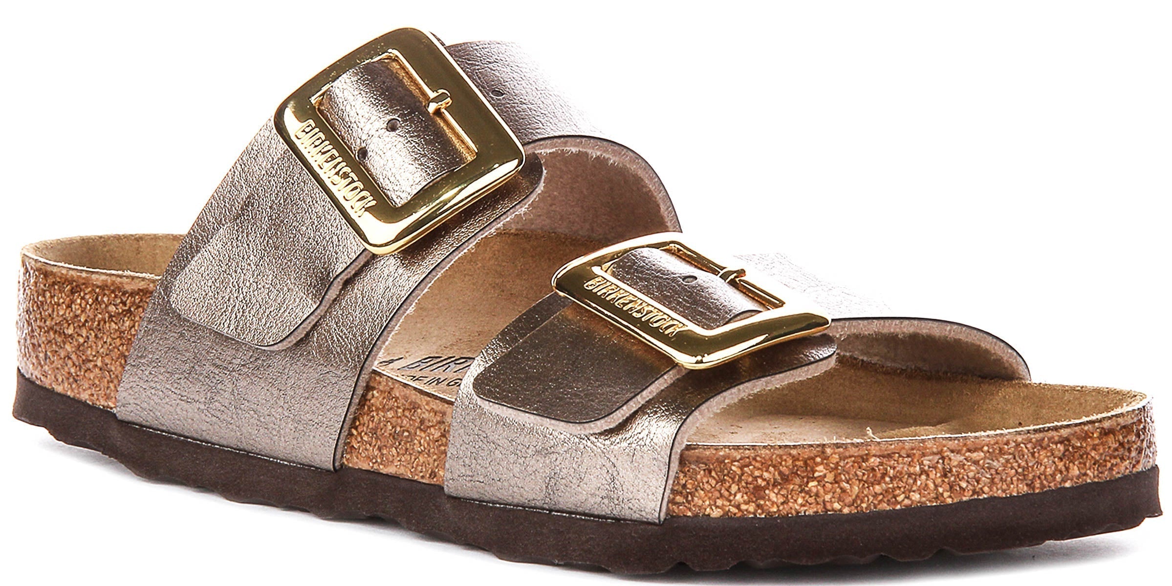 Birkenstock Sydney Comfort Klompen | Taupe suède leer voor Vrouwen - Normale Pasvorm