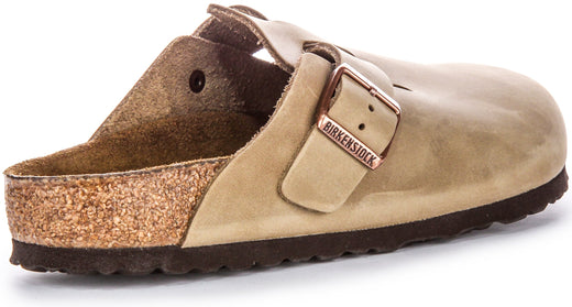 Birkenstock Boston Klompen | Tobacco echt leer voor heren en dames