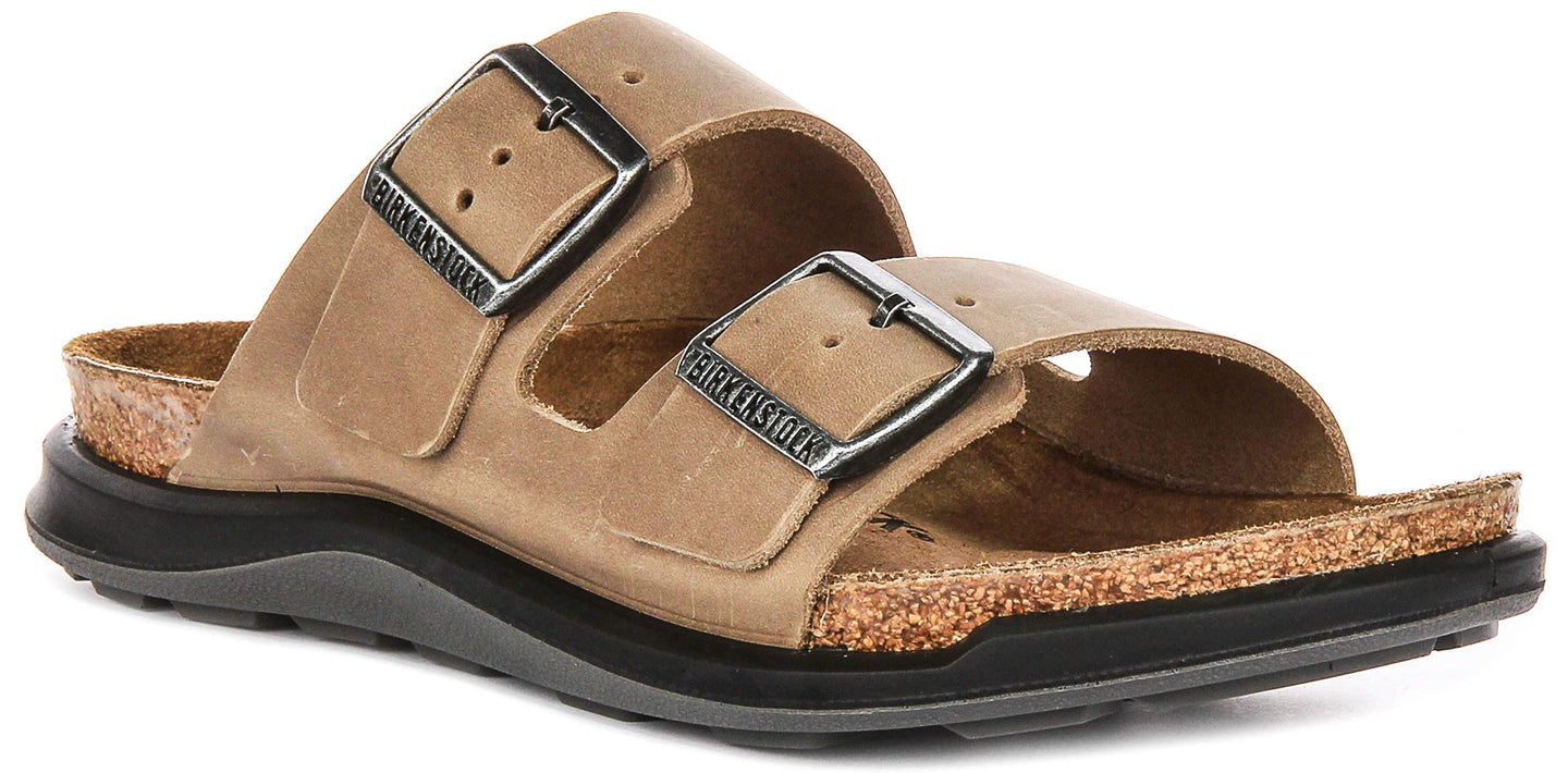 Birkenstock Arizona Sandalen | Tabak echt leer - Crosstown Zool voor Dames - Normale Pasvorm
