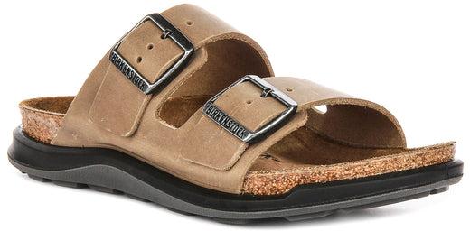 Birkenstock Arizona Sandalen | Tabak echt leer - Crosstown Zool voor Dames - Normale Pasvorm
